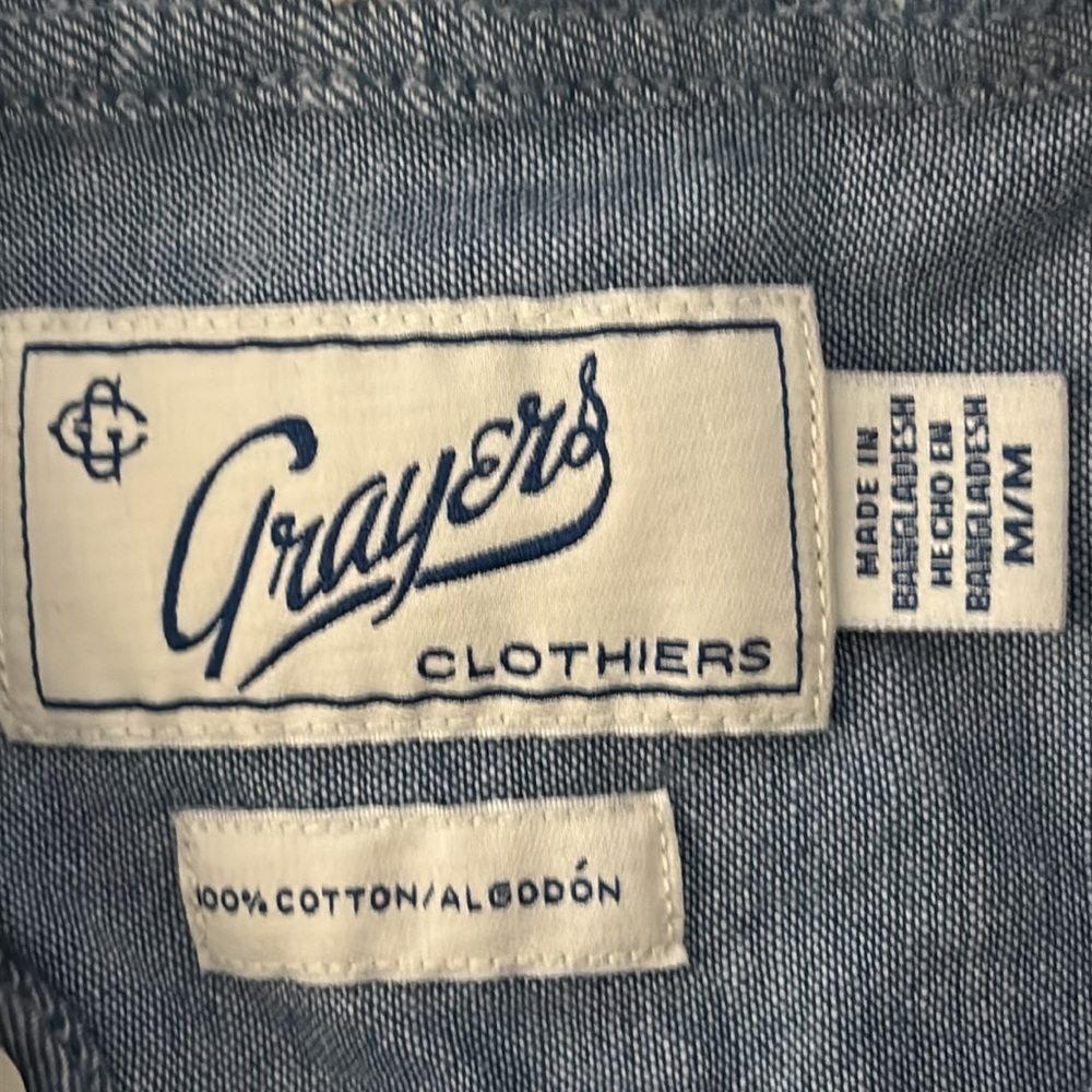 Grayers Fallen Apple Twill Button Down Short Slee… - image 8